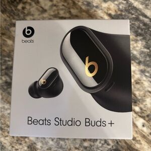NIB Beats by Dre Studio Buds+ - Black with Gold Accents